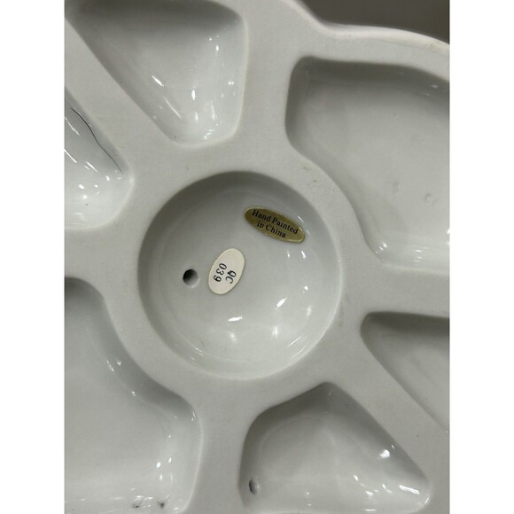 2006 Porcelain Handpainted Angel & Dove Members Mark Holiday Collection Decor - Picture 7 of 10